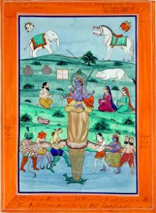 The Tortoise Avatar of Vishnu- Churning of the Milky Ocean (6125139478)