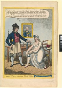 The Trafalgar Garter (caricature) RMG PW3837