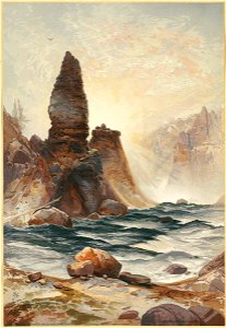 The Towers of Tower Falls, Yellowstone 3 (Boston Public Library)
