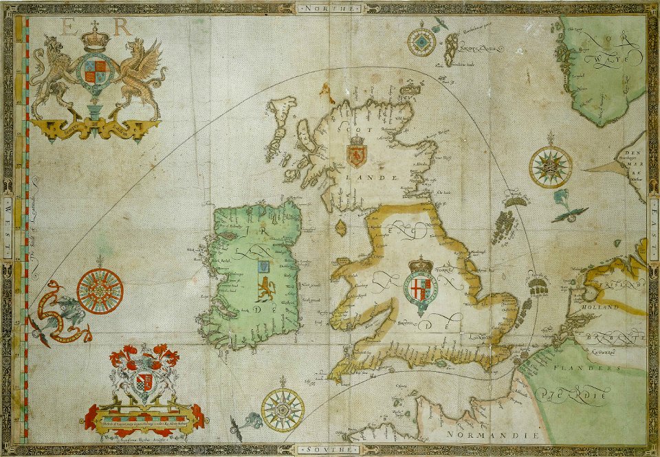The track of the Armada around Britain and Ireland RMG D3301