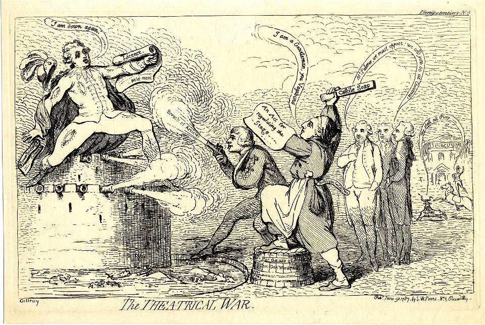 The theatrical war. (BM 1868,0808.5655)