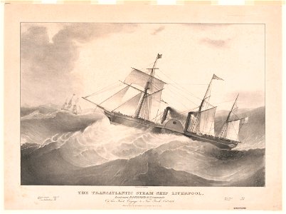 The transatlantic steam ship Liverpool LCCN2003679830