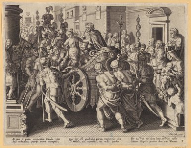 The Triumph of Hersilia 1595 print by Stradanus, S.I 54354, Prints Department, Royal Library of Belgium