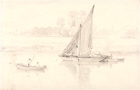 The Thames at Kew, February 9, 1806 - Google Art Project
