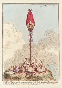 The tree of liberty must be planted immediately! by James Gillray