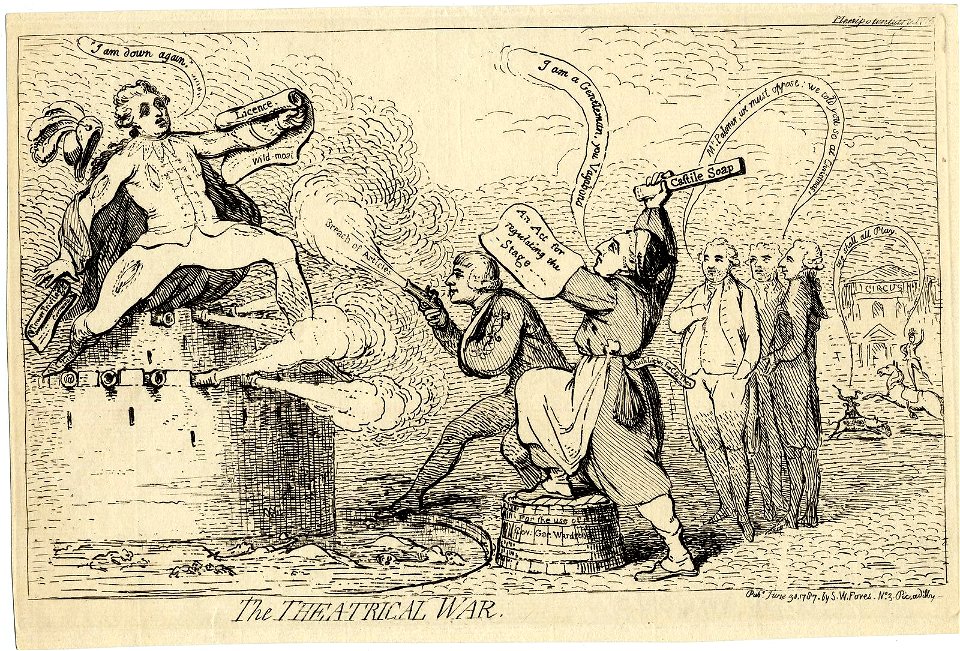 The theatrical war. (BM 1867,1012.624)