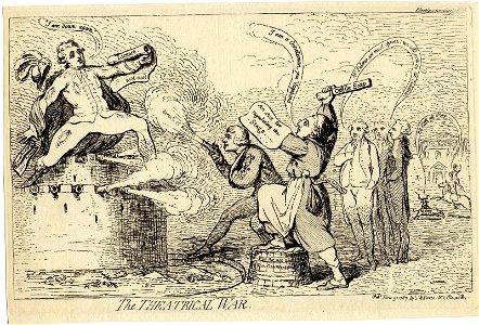 The theatrical war. (BM 1867,1012.624)