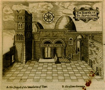 The Temple of the Sepulcher - Sandys George - 1615. Free illustration for personal and commercial use.