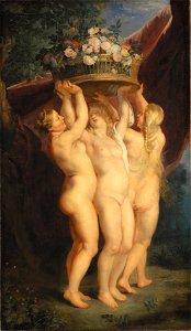 The Three Graces (Jan Brueghel d.y.) - Nationalmuseum - 17604. Free illustration for personal and commercial use.