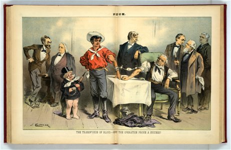 The transfusion of blood - may the operation prove a success! - J. Keppler. LCCN2012645151