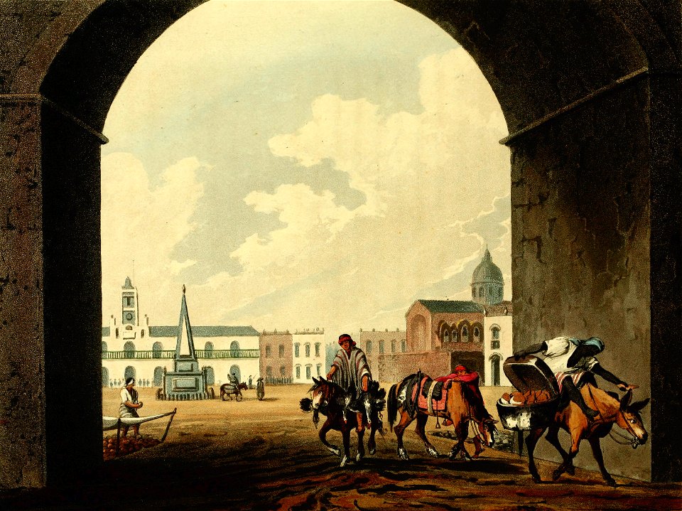 The town square, Buenos Aires 1818
