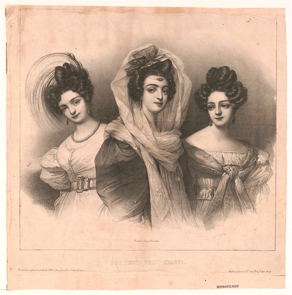 The three sweet-hearts - Fenderich d'apres Grevedon. LCCN2004681704