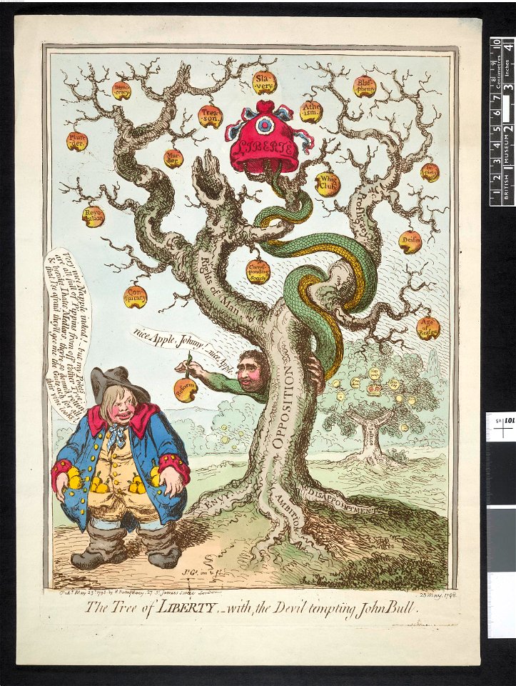 The tree of Liberty,-with, the Devil tempting John Bull (BM 1868,0808.6739 2)