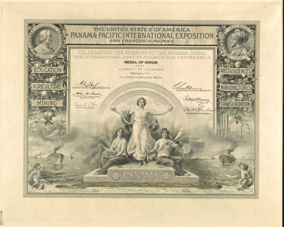 The United States of America Panama-Pacific International Exposition San Francisco, MCMXV LCCN2003679971