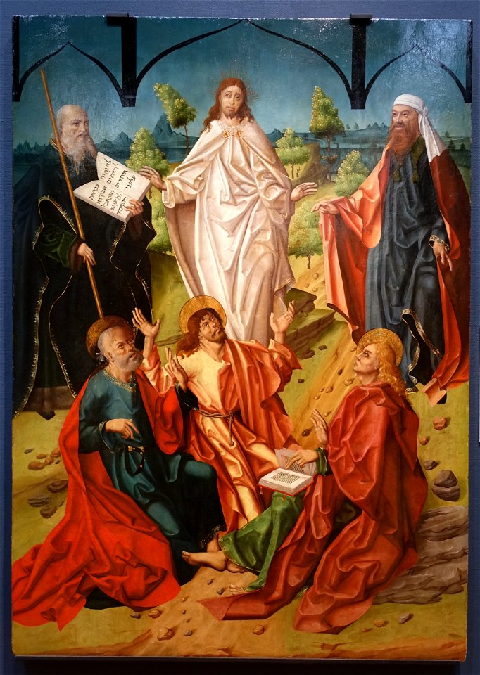 The Transfiguration by Maestro Bartolomé and workshop, 1480-1488, oil on panel - University of Arizona Museum of Art - University of Arizona - Tucson, AZ - DSC08362