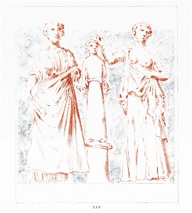 The twenty first metope of the south side of Parthenon Drawing by J Carrey (1674) - Peter Oluf Brøndsted - 1830