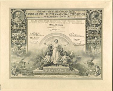 The United States of America Panama-Pacific International Exposition San Francisco, MCMXV LCCN2003679971