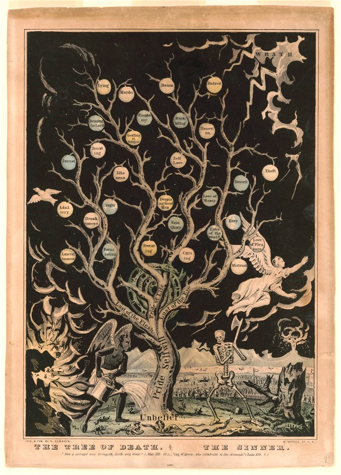 The tree of death-The sinner - lith. & pub. by N. Currier. LCCN93512425