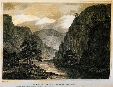 The Vale of Tempe in Thessaly to WSW - Clarke Edward Daniel - 1816