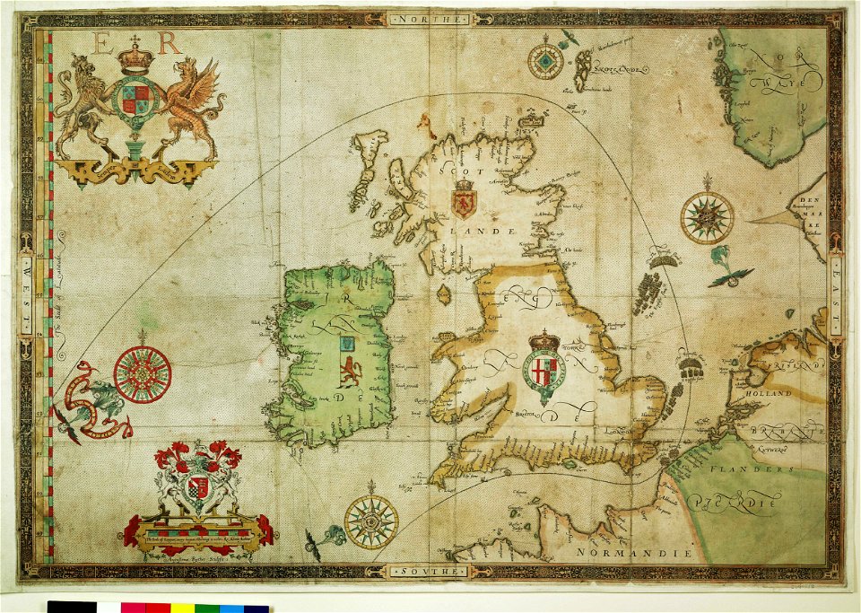The track of the Armada around Britain and Ireland RMG F8038