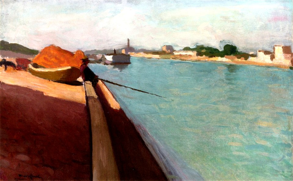 The Tow Path, Parisian Suburb Albert Marquet (1894-1896)