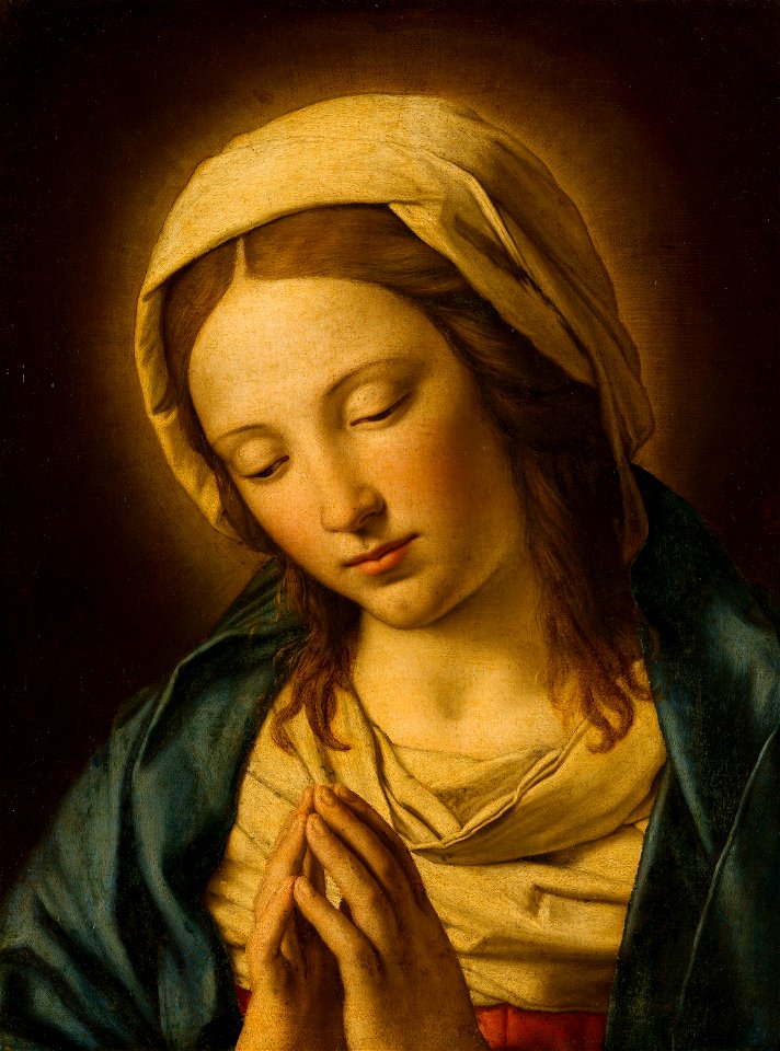 The Virgin in Prayer after Sassoferrato Mauritshuis 336