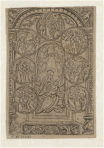 The Virgin Seated with the Child ca.1519 print by Master S., S.III 39471, Prints Department, Royal Library of Belgium