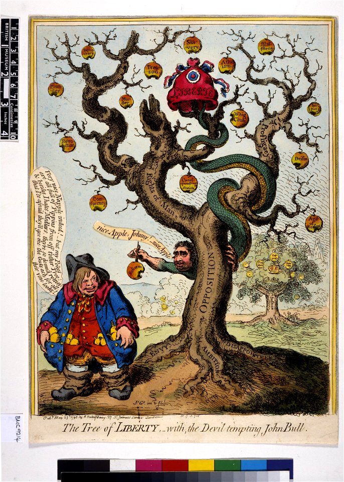 The tree of Liberty,-with, the Devil tempting John Bull (BM 1868,0808.6739)