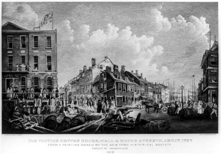 The Tontine Coffee House, Wall & Water Streets, about 1797 - W.M. Aikman, sculpt ; Francis Guy, pinxt. LCCN89714629