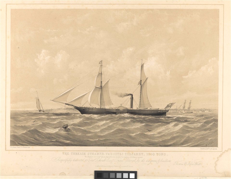 The Turkish Steamer Vassitei Tidjaret, 1000 tons RMG PY0251