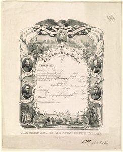 The Union soldier's discharge certificate LCCN91481141