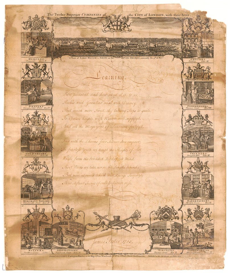 The twelve superior companies of the city of London, with their arms LCCN2004669264
