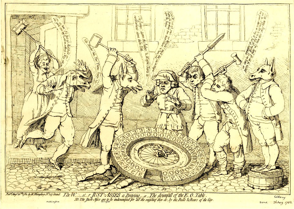 The w-st-r just-asses a braying-or-the downfall of the E. O. table. (BM 1868,0808.4879)