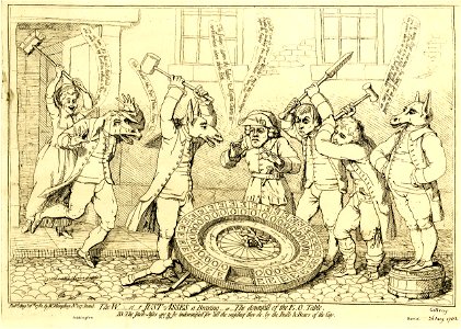 The w-st-r just-asses a braying-or-the downfall of the E. O. table. (BM 1868,0808.4879)