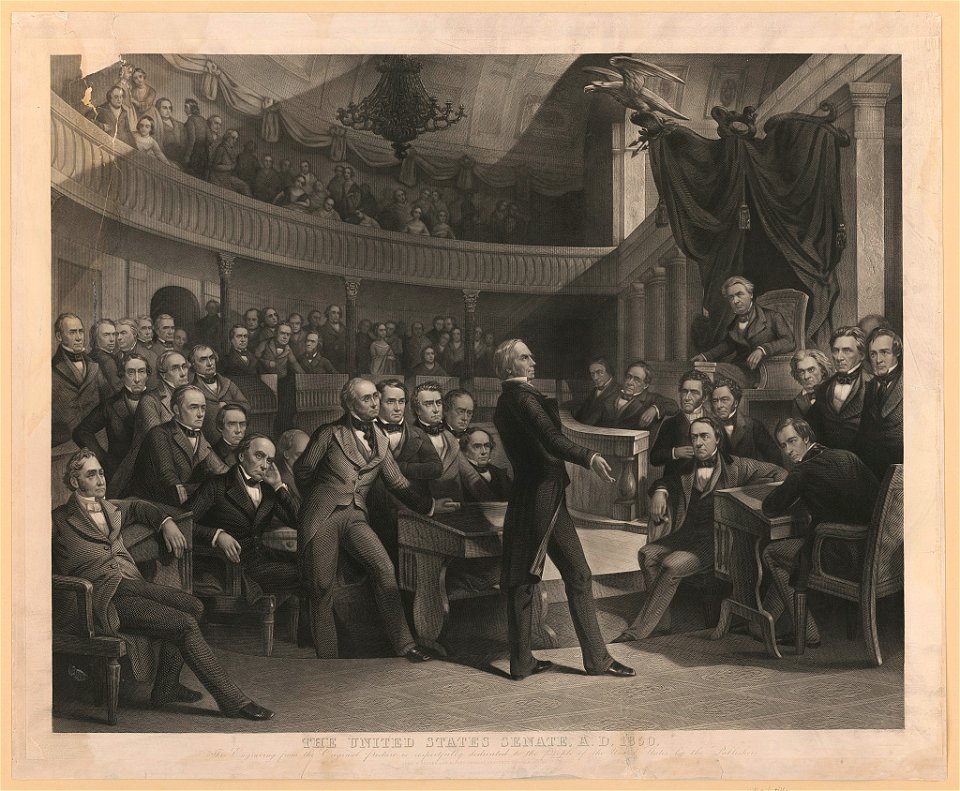 The United States Senate, A.D. 1850 - drawn by P.F. Rothermel ; engraved by R. Whitechurch. LCCN2014645186