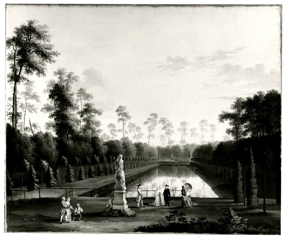 The Venus Pond in the Berliner Tiergarten (Jakob Philipp Hackert) - Nationalmuseum - 21827