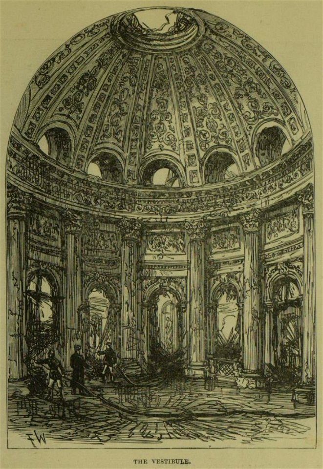 The Vestibule (after the fire) - ILN 1890