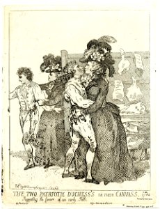 The two patriotic duchess's on their canvass. (BM 1868,0808.5220)