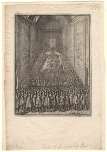 The Trial of Archbishop Laud (relates to William Laud) by Wenceslaus Hollar