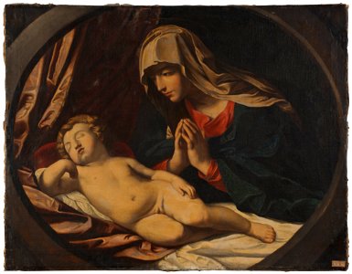 The Virgin and the Sleeping Child - Nationalmuseum - 17173. Free illustration for personal and commercial use.