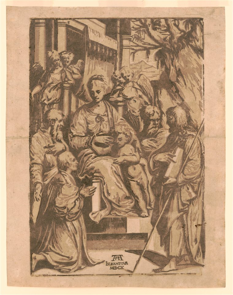 The Virgin and Child surrounded by saints) - Taglio d'Alex Ghandini LCCN2015650881