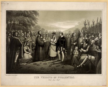 The wedding of Pocahontas with John Rolfe - Geo Spohni. LCCN2006677657