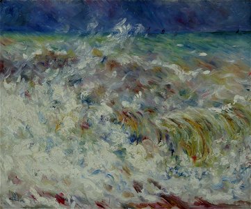 The Wave - Pierre-Auguste Renoir - Google Cultural Institute. Free illustration for personal and commercial use.