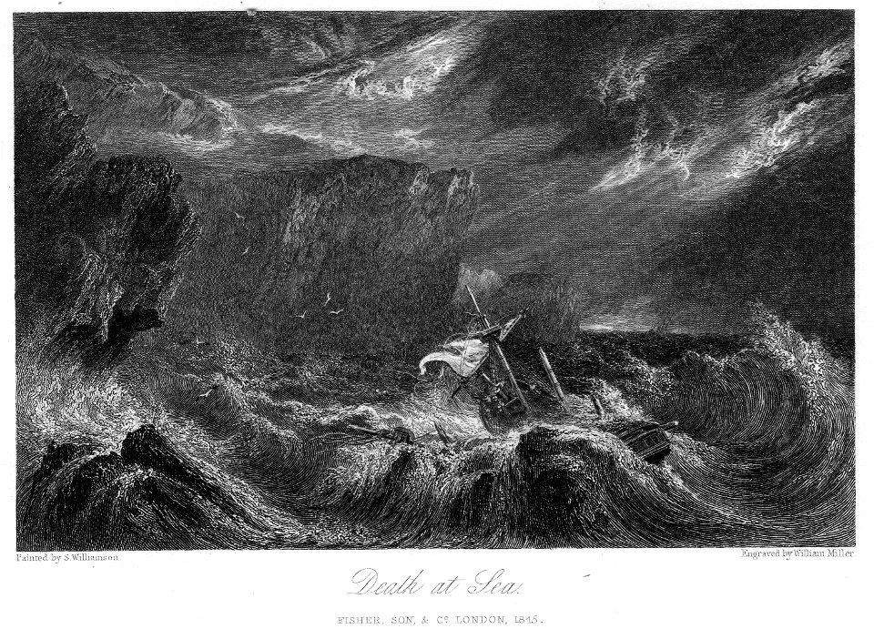The Wreck engraving by William Miller after S Williamson