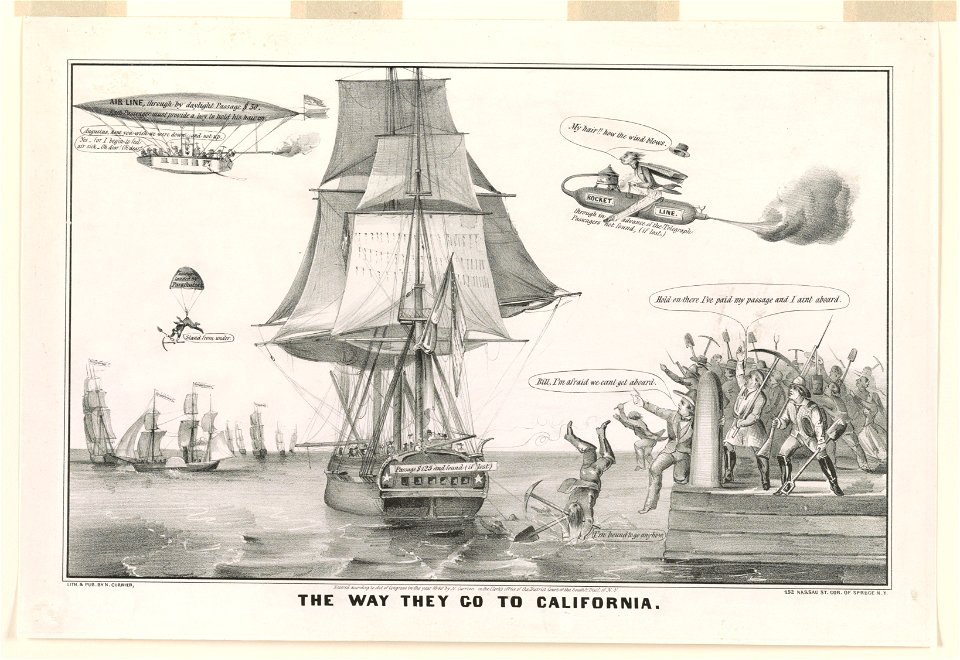 The way they go to California - lith. & pub. by N. Currier. LCCN91481165