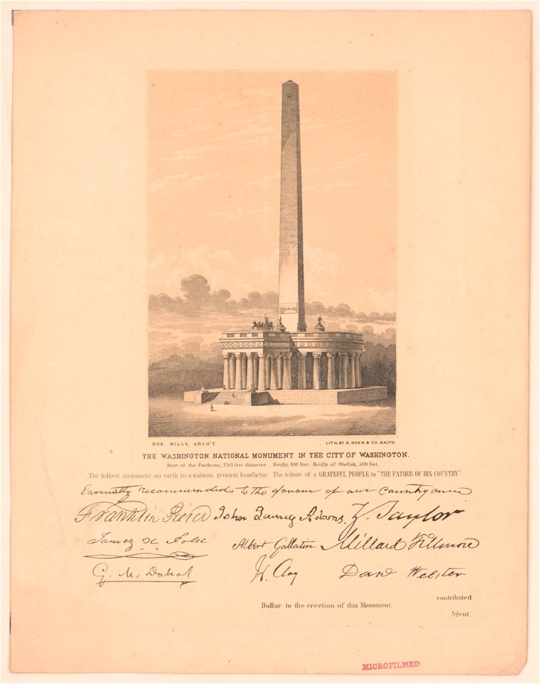 The Washington National Monument in the city of Washington LCCN2003656620