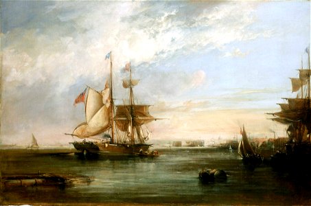 The Yacht 'Isabel' Lying off Deptford RMG BHC3419