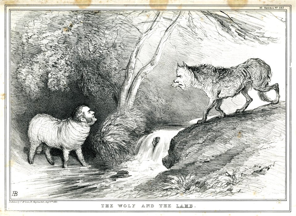 The wolf and the lamb. (BM 1857,1222.88)