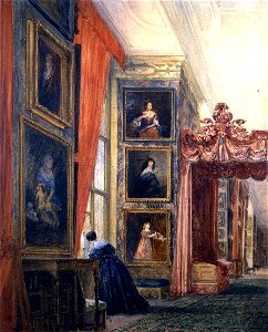The-long-gallery-hardwick-hall-derbyshire-1811-1