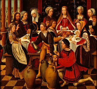 The Wedding in Cana (Ambrosius Benson) - Nationalmuseum - 17425